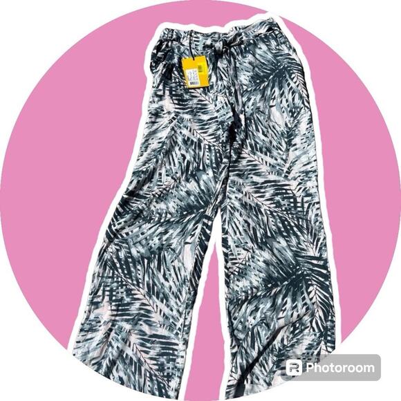 LOLE women’s pant, Size S, crystal pink jungle palm print - Picture 1 of 8